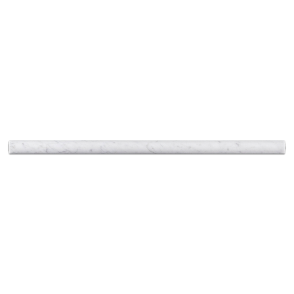 Bianco Carrara Petite Pencil Molding Honed