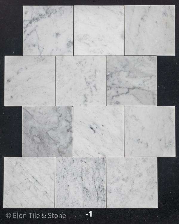 Bianco Carrara 6" x 6" Honed