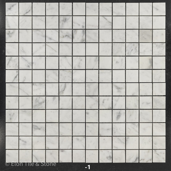 Bianco Carrara 2" x 2" Square Mosaic Polished