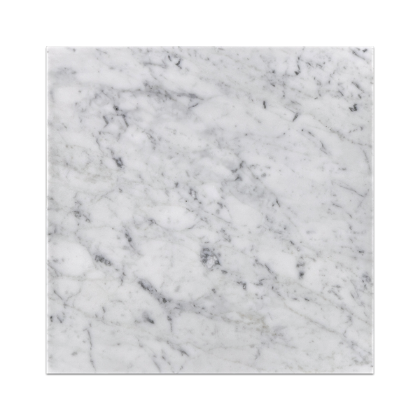 Bianco Carrara Venatino Gioia 12" x 12" Honed - Elon Tile & Stone