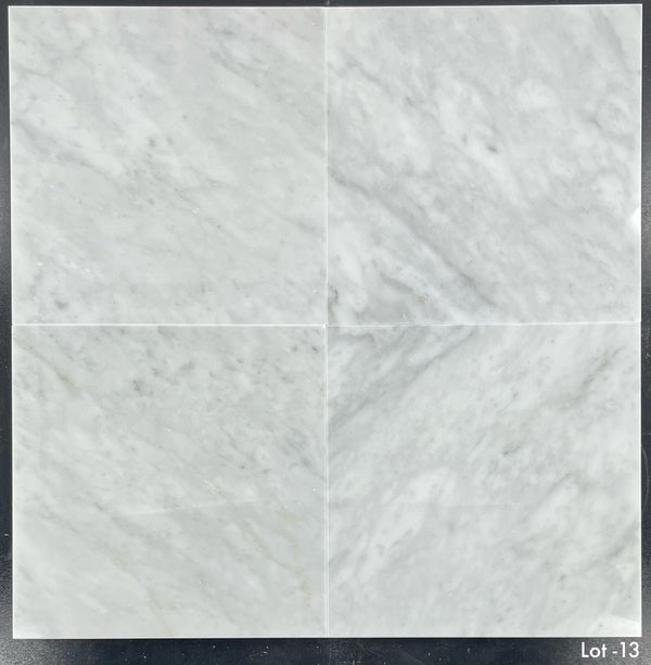 Bianco Carrara 12" x 12" Polished - Elon Tile & Stone