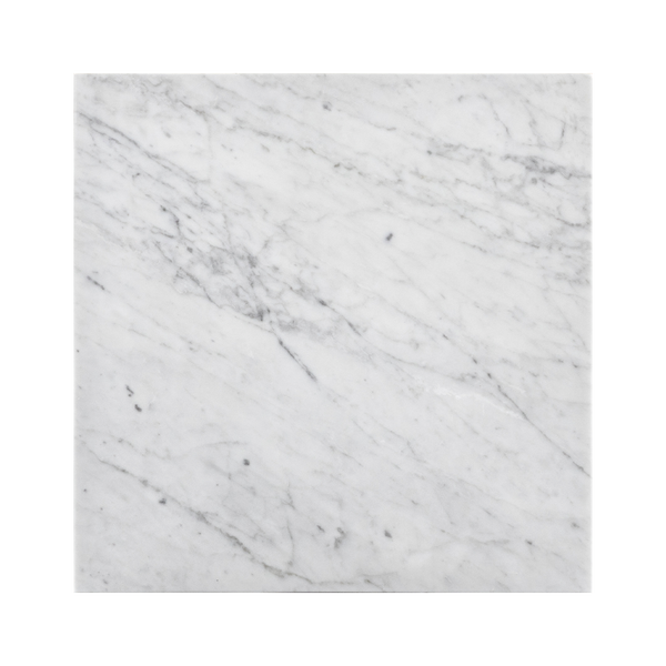 Bianco Carrara Venatino Gioia 12" x 12" Polished - Elon Tile & Stone