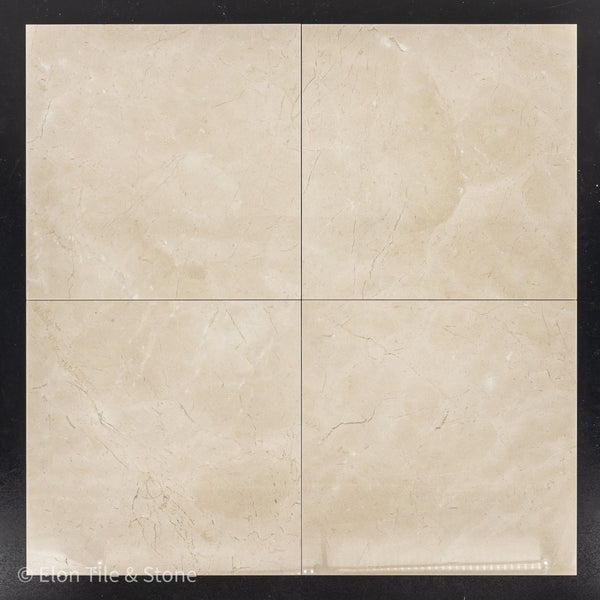 Crema Marfil 12" x 12" Polished - Elon Tile & Stone