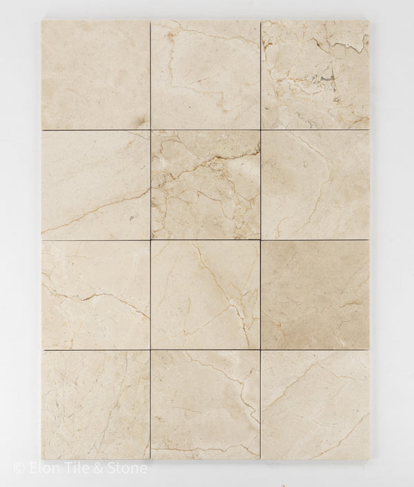 Crema Marfil 6" x 6" Polished - Elon Tile & Stone