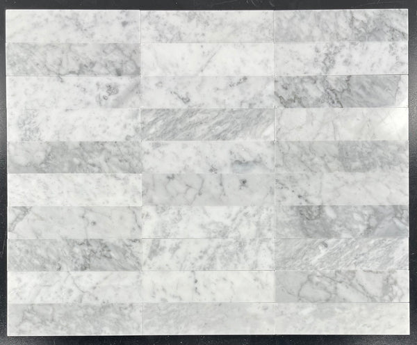 Bianco Carrara 2" x 8" Pulido