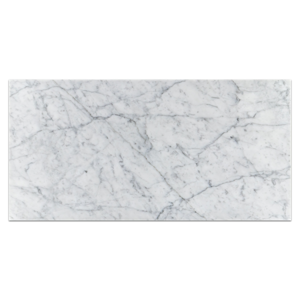 Bianco Carrara Venatino Gioia 12" x 24" Honed - Elon Tile & Stone