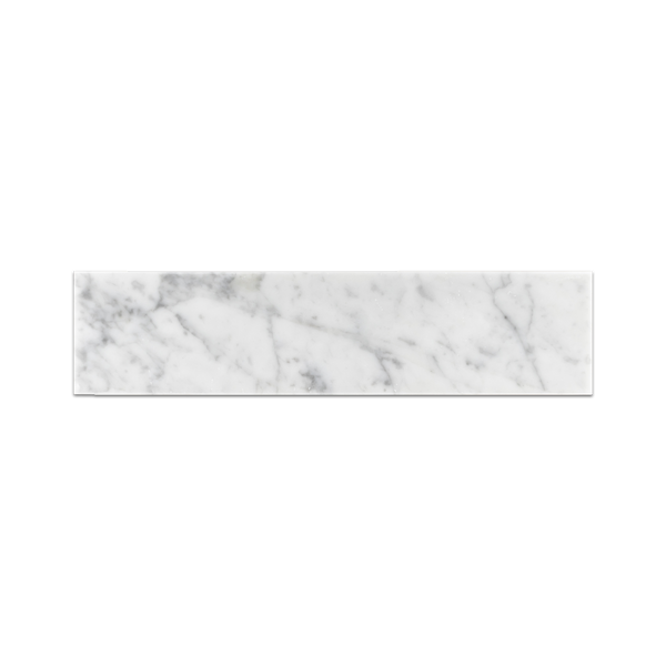 Bianco Carrara 3" x 12" Polished