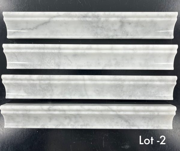 Moldura Capitel Bianco Carrara Pulido