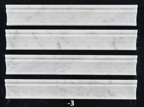 Moldura Capitel Bianco Carrara Pulido