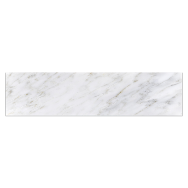 Blanco perla 6" x 24" Pulido
