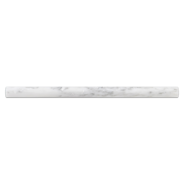 Pearl White 3/4" x 3/4" x 12" Pencil Molding Polished - Elon Tile & Stone