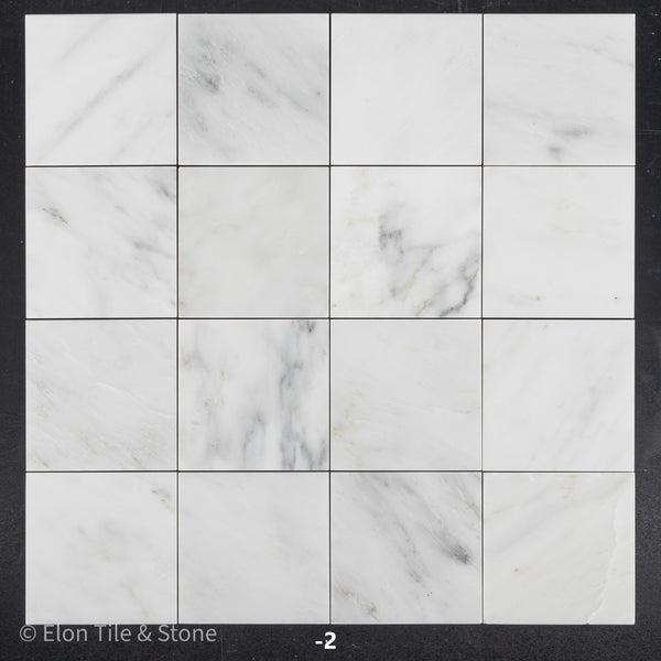 Pearl White 4" x 4" Honed - Elon Tile & Stone