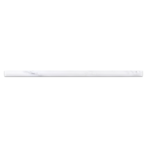 Pearl White Petite Pencil Molding Polished - Elon Tile & Stone