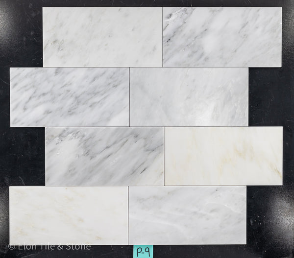 Pearl White 6" x 12" Polished - Elon Tile & Stone