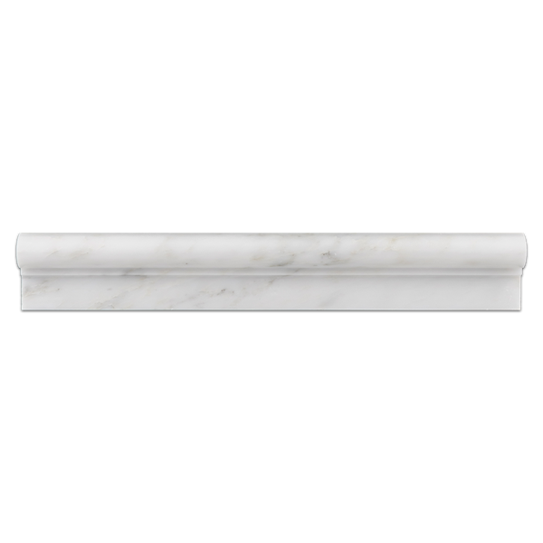 Pearl White 2" x 12" Ogee Molding Polished - Elon Tile & Stone