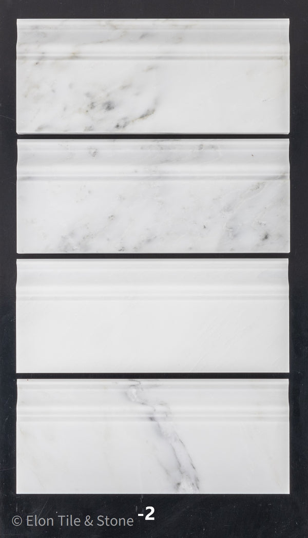 Pearl White Base Molding Honed