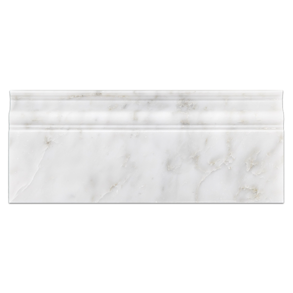 Pearl White Base Molding Polished - Elon Tile & Stone