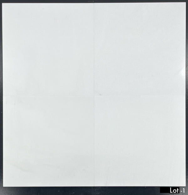White Thassos 12" x 12" Polished