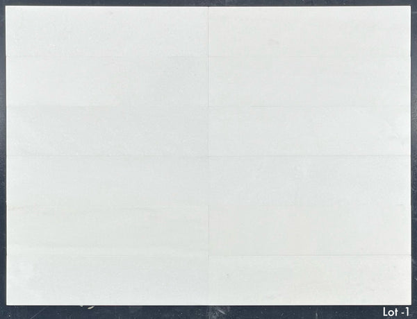 White Thassos 3" x 12" Honed