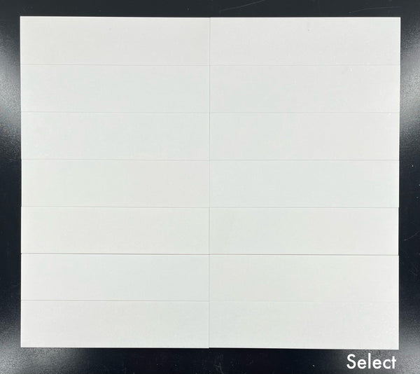 Thassos blanco 3" x 12" pulido