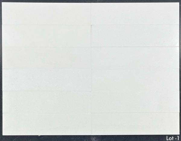 Thassos blanco 3" x 12" pulido