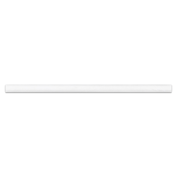 White Thassos Petite Pencil Molding Honed