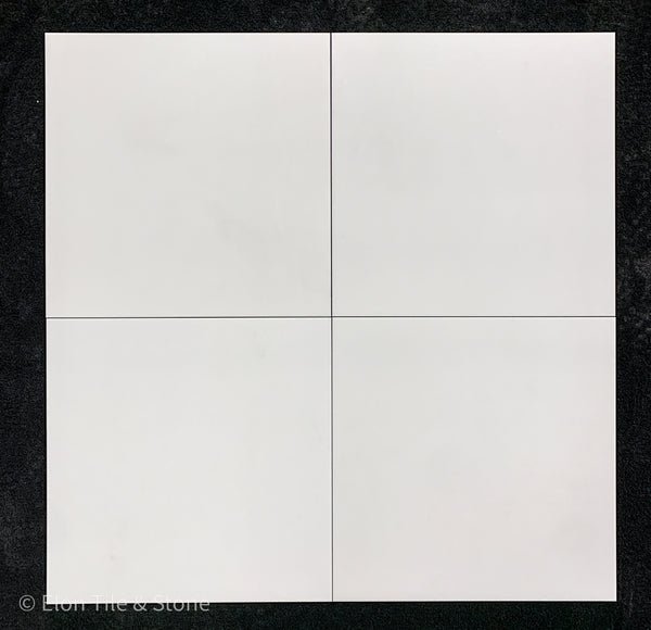White Thassos 18" x 18" Polished