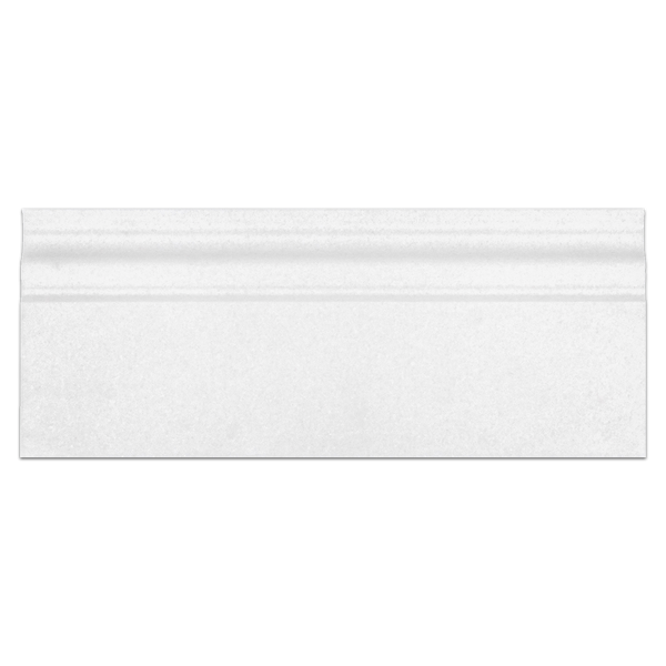 Moldura de base Thassos blanca perfeccionada