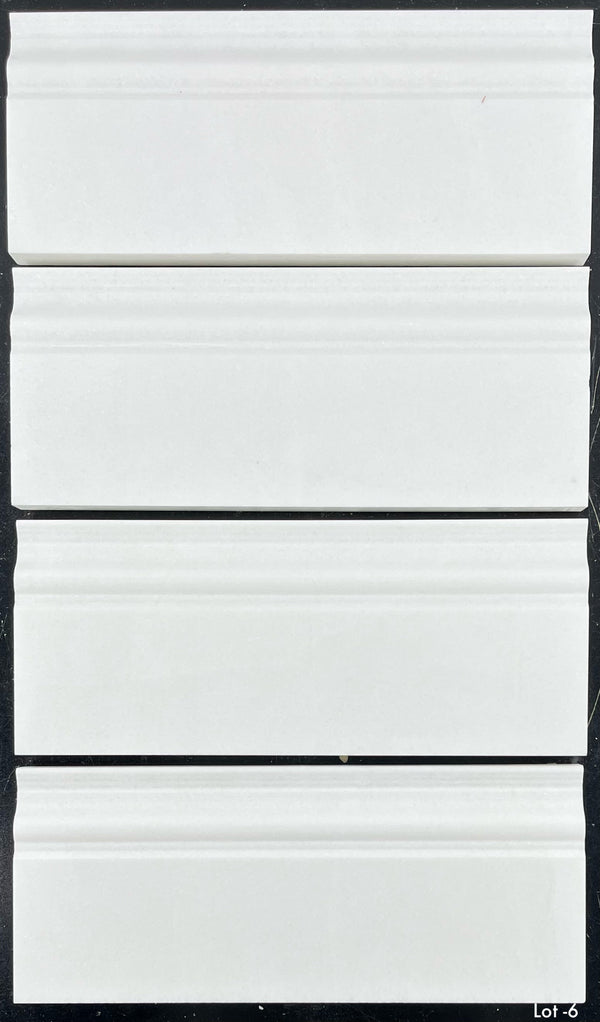 White Thassos Base Molding Polished
