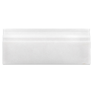 White Thassos Extra 5" x 12" x 3/4" Base Molding Polished - Elon Tile