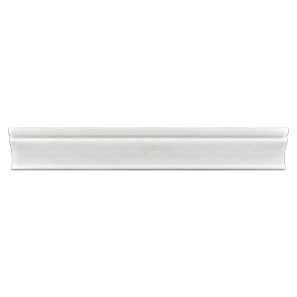 White Thassos 2" x 12" Capital Molding Polished - Elon Tile