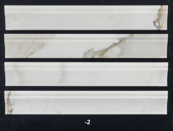 Calacatta Gold Capital Molding Honed