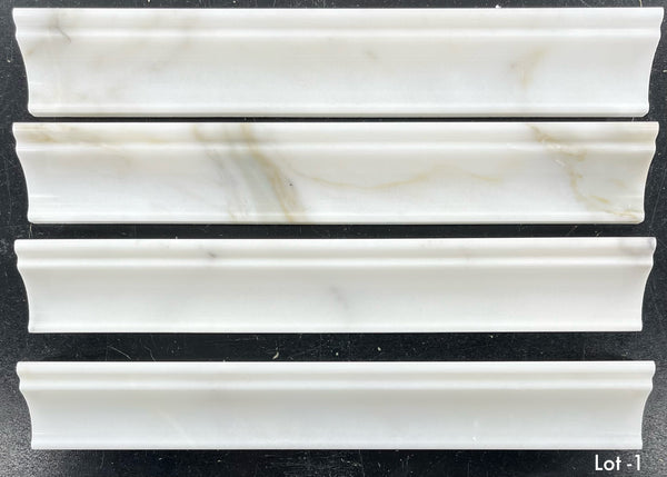 Calacatta Gold Capital Molding Polished - Elon Tile & Stone
