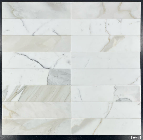 Calacatta Gold 3" x 12" Honed