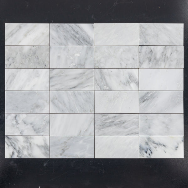 **STOCK LIMITADO** Gris místico 3" x 6" Pulido