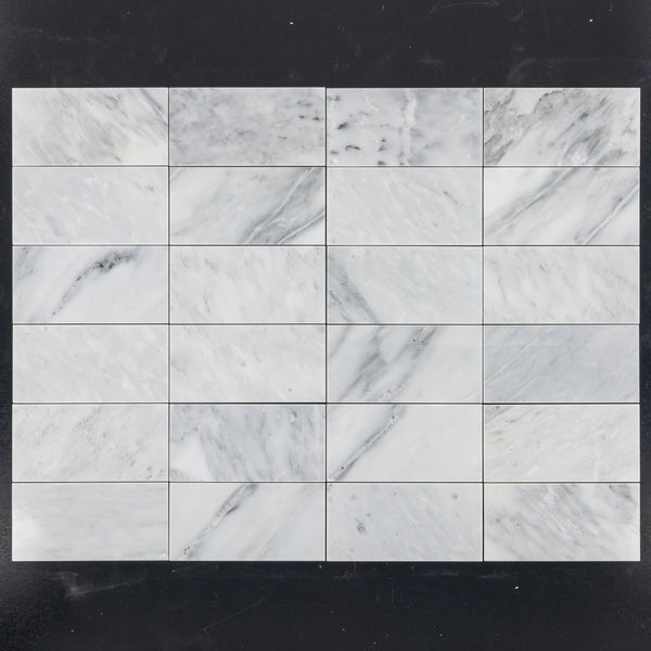 **STOCK LIMITADO** Gris místico 3" x 6" Pulido