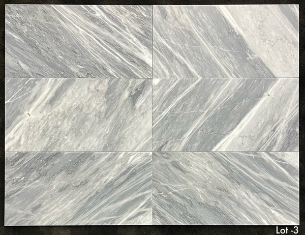 Bardiglio Nuvolato 12" x 24" Pulido