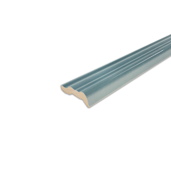 Hampton Blue 2" x 12" Chair Rail Molding Glossy - Elon Tile