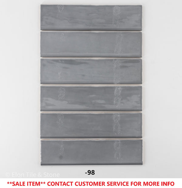 Hampton Mist 3" x 12" Bullnose Glossy