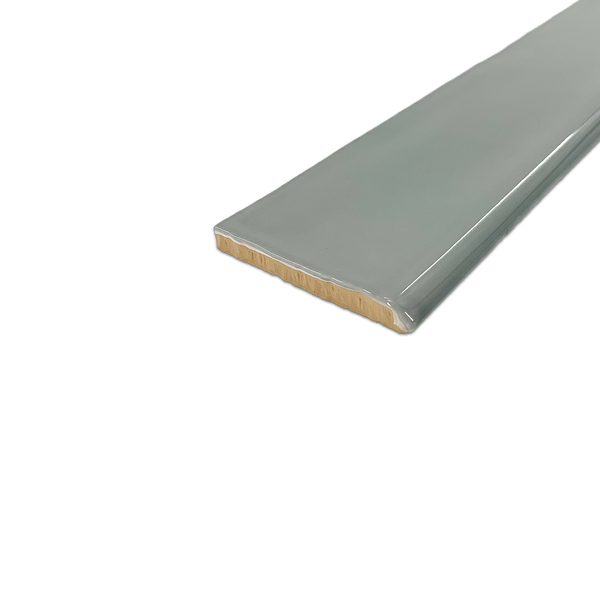 Hampton Mist 3" x 12" Bullnose Glossy - Elon Tile