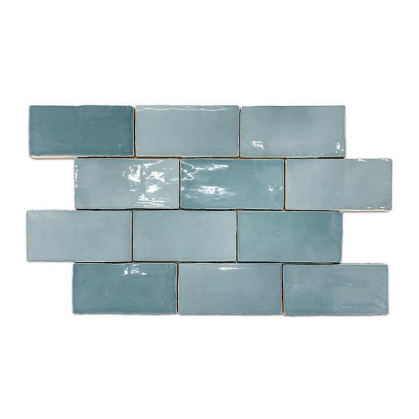Hampton Blue 3" x 6" Glossy - Elon Tile