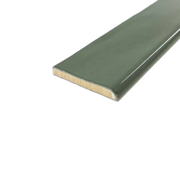 Hampton Taupe 3" x 12" Bullnose Glossy - Elon Tile