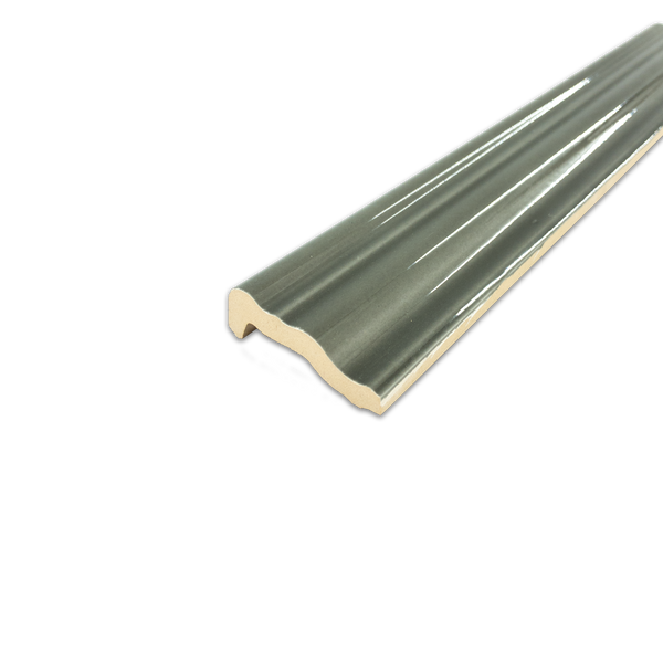 Hampton Taupe 2" x 12" Chair Rail Molding Glossy - Elon Tile