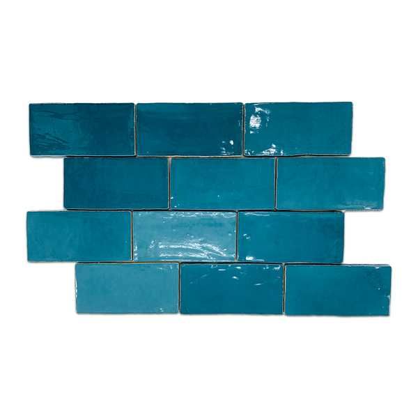 Hampton Turquoise 3" x 6" Glossy - Elon Tile