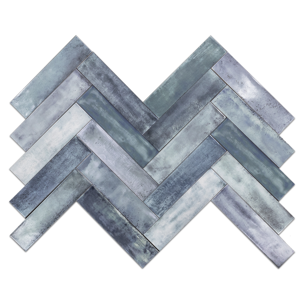 Timeless Blue 3" x 12" Glossy Porcelain