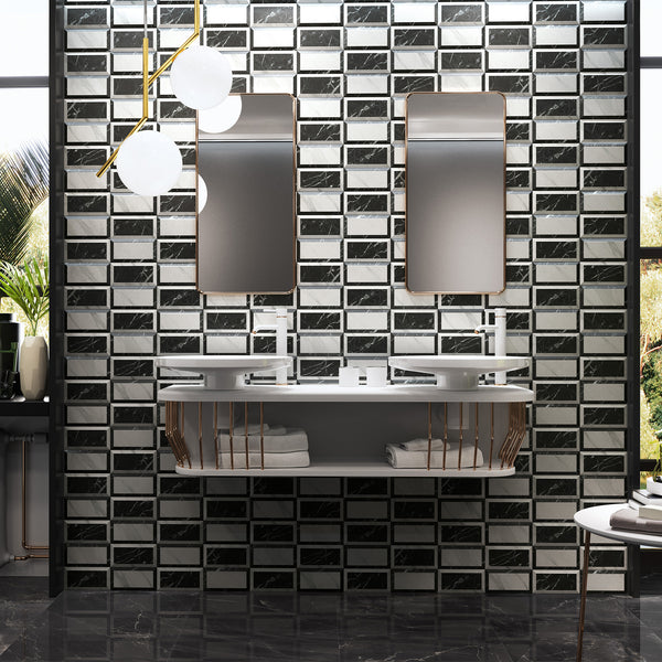 Fulton 2 Tone 4" x 8" Beveled Matte Ceramic - Elon Tile