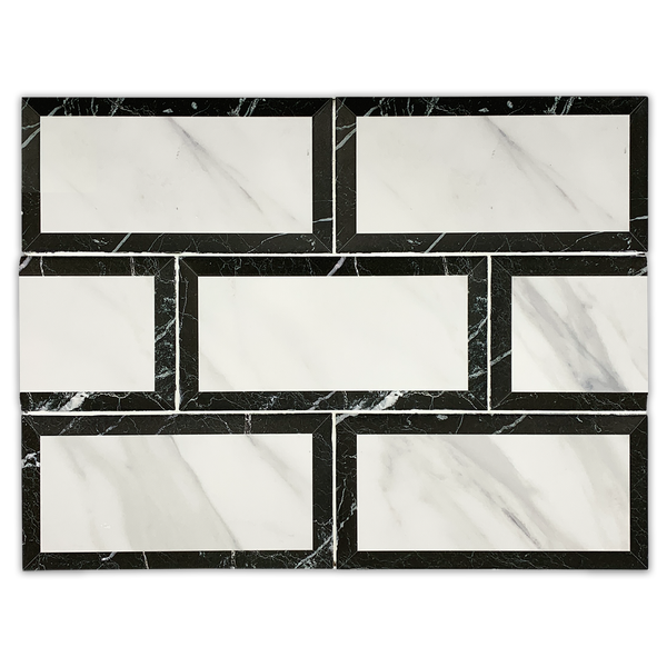 Fulton 2 Tone 4" x 8" Beveled Matte Ceramic - Elon Tile