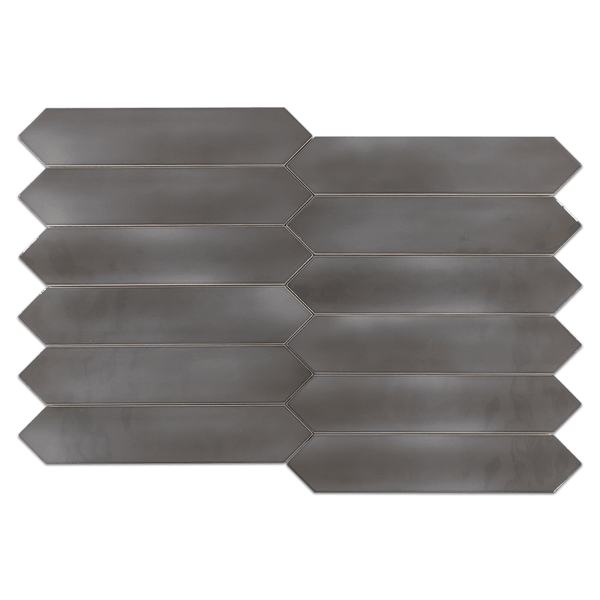 Optics Anthracite 2.6" x 13" Picket Glossy - Elon Tile