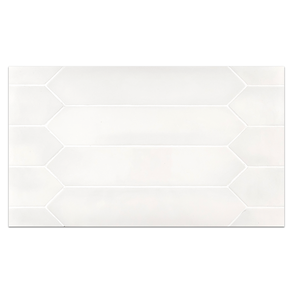 Optics Board Collection - CTB200 - Optics White 2.6" x 13" Picket Glossy Board - Elon Tile