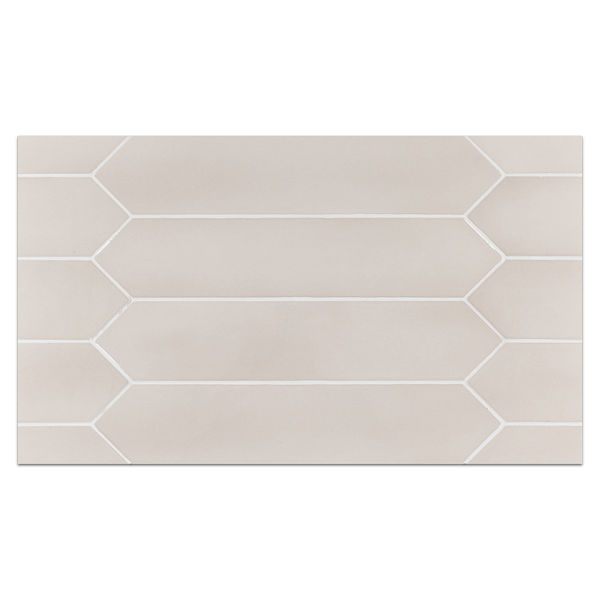 Optics Board Collection - CTB210 - Optics Beige 2.6" x 13" Picket Glossy Board - Elon Tile